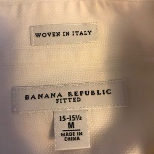 Men’s Banana Republic Dress Shirt White EUC